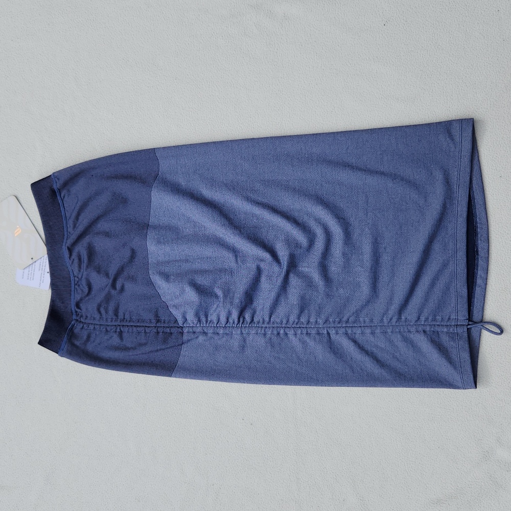 ​NWT Fabletics Melody Panelled Ruched Skirt - Sz S Blue Colorblock